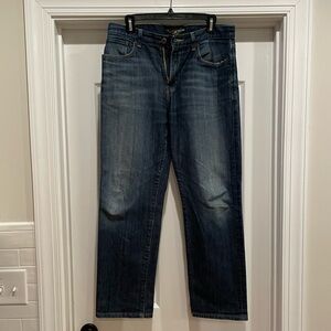 Lucky Brand Men's Dark Blue Straight Jeans